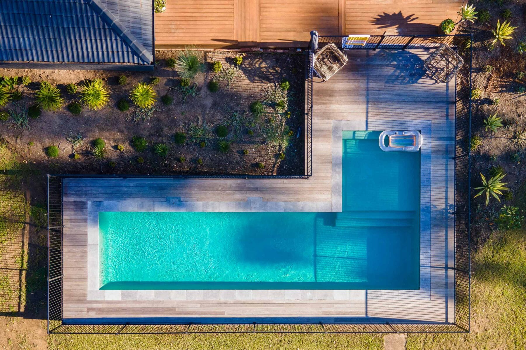 Project Kangaroo (Berry, South Coast, NSW) - arial view of pool area