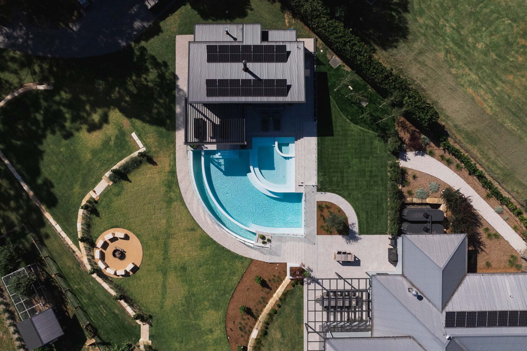 Project Range (Mittagong, Southern Highlands, NSW) - aerial view of property